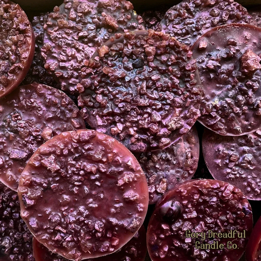 Peach Plunder Wax Melt Druzy - Brandied Peach & Leather Scent